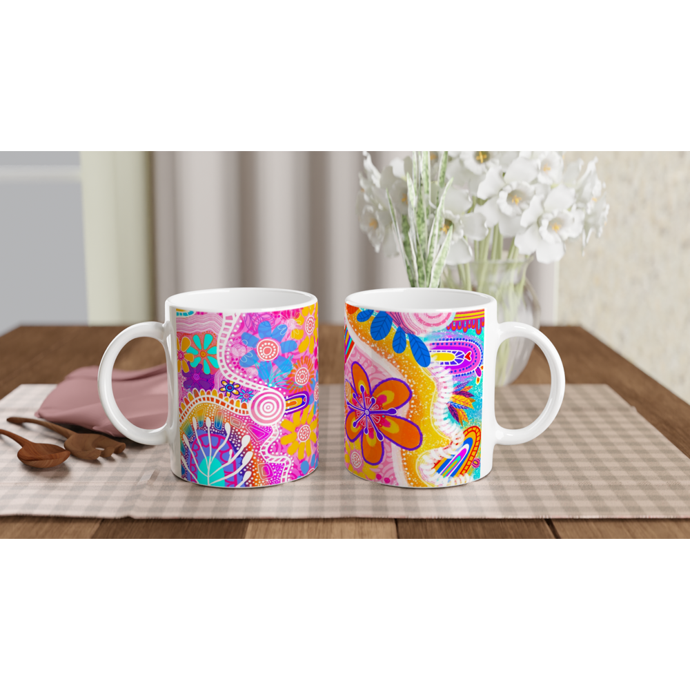 Aboriginal Art | Walking in Nature | Ceramic 11oz Mug
