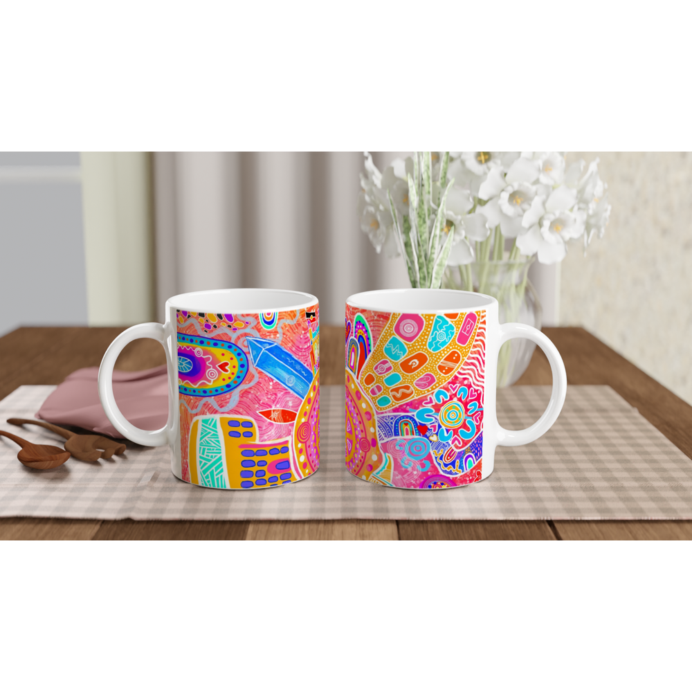 Aboriginal Art | Newcastle City Hub | Ceramic 11oz Mug