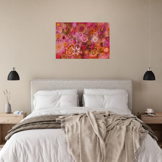 Aboriginal Art | Falling In Love | Print to Canvas | Limited Release