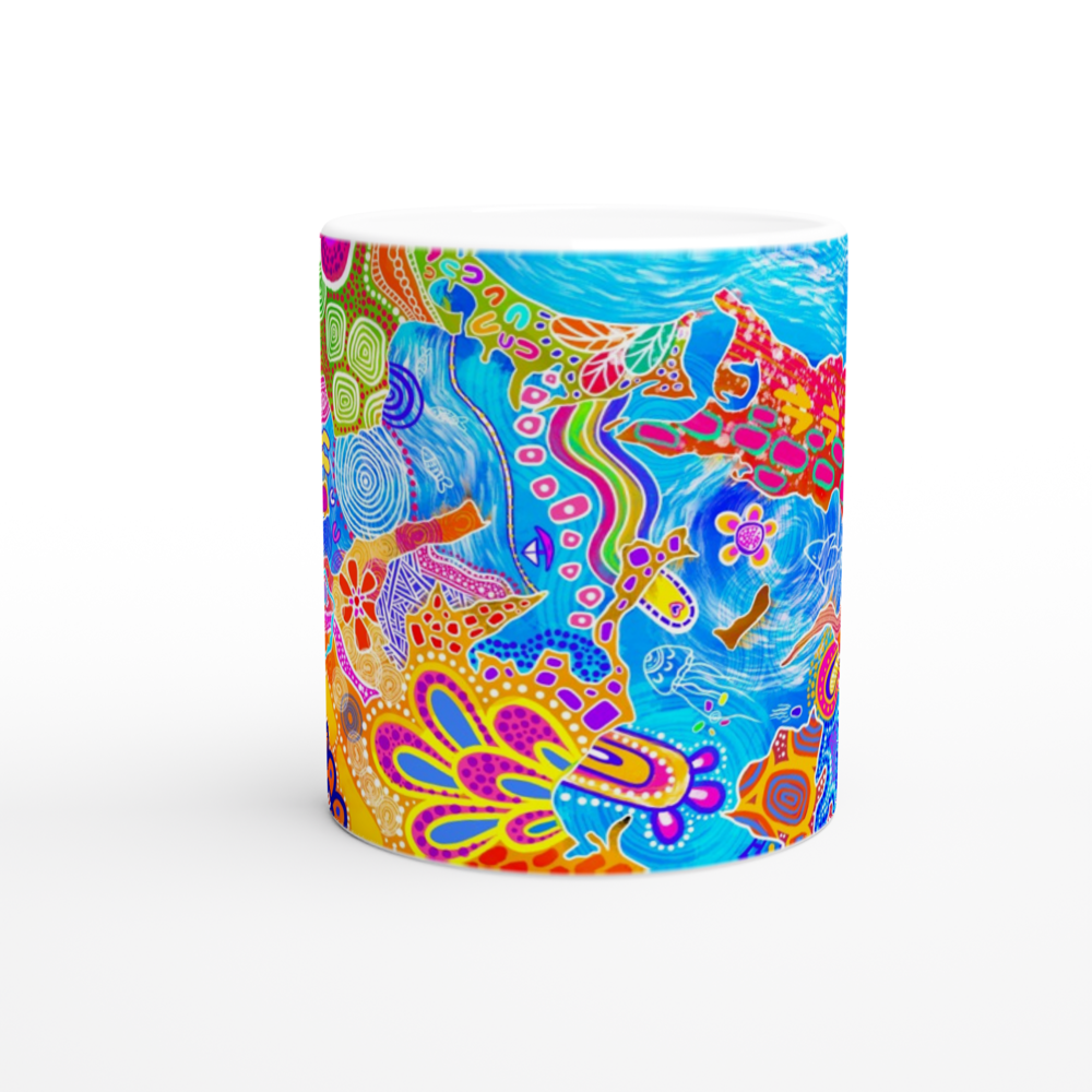 Aboriginal Art | Lake Macquarie | Ceramic 11oz Mug