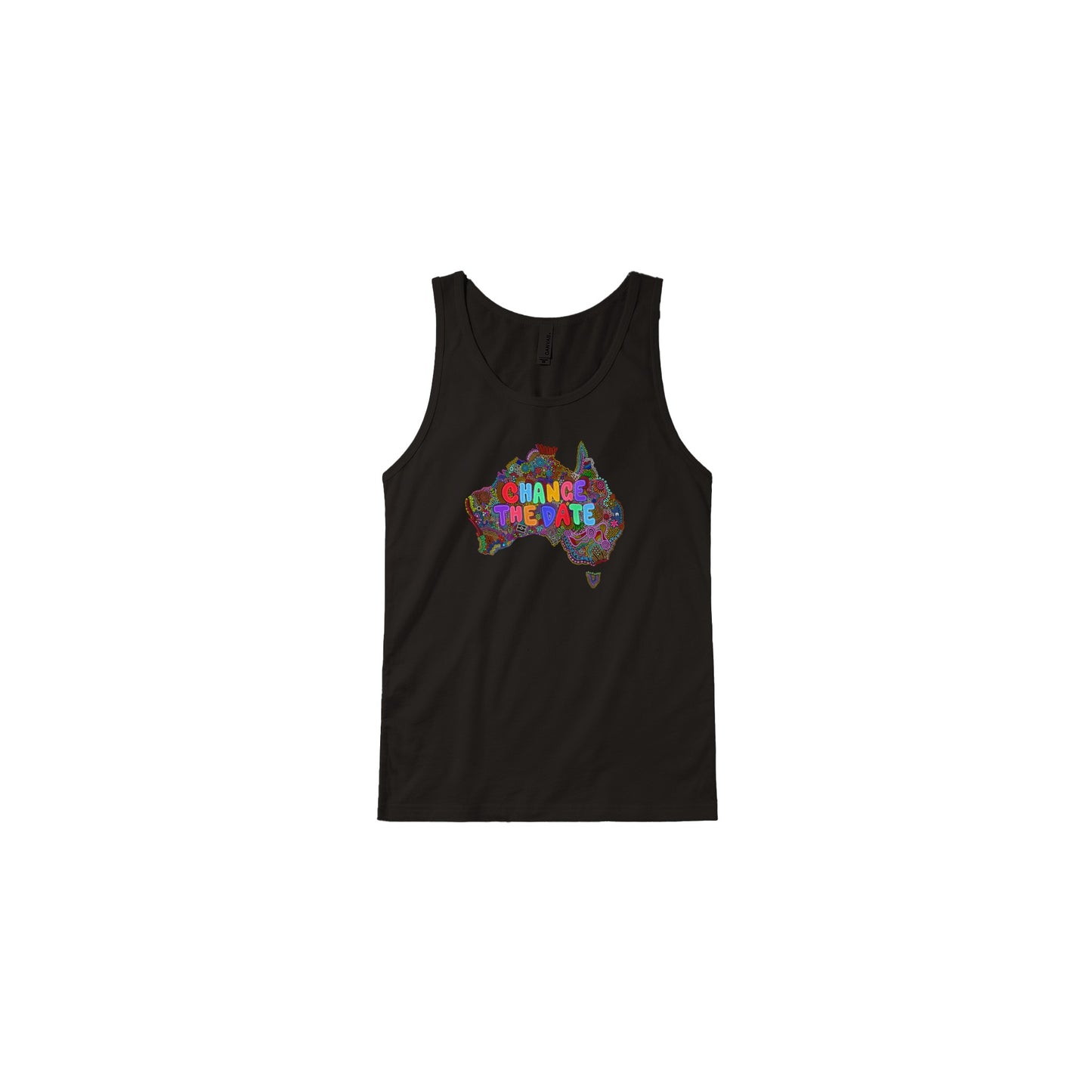 Aboriginal Art | Change the Date "Invasion Day" | Premium Unisex Tank Top