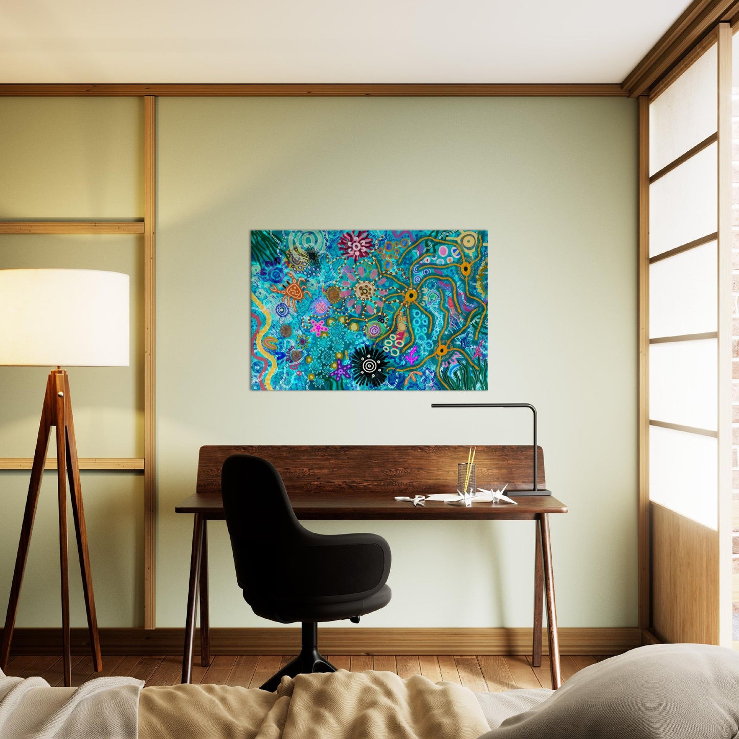 Aboriginal Art | Rockpool | Print to Canvas | Limited Release