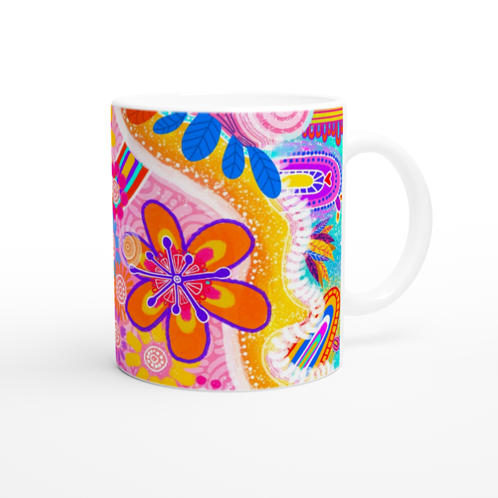 Aboriginal Art | Walking in Nature | Ceramic 11oz Mug