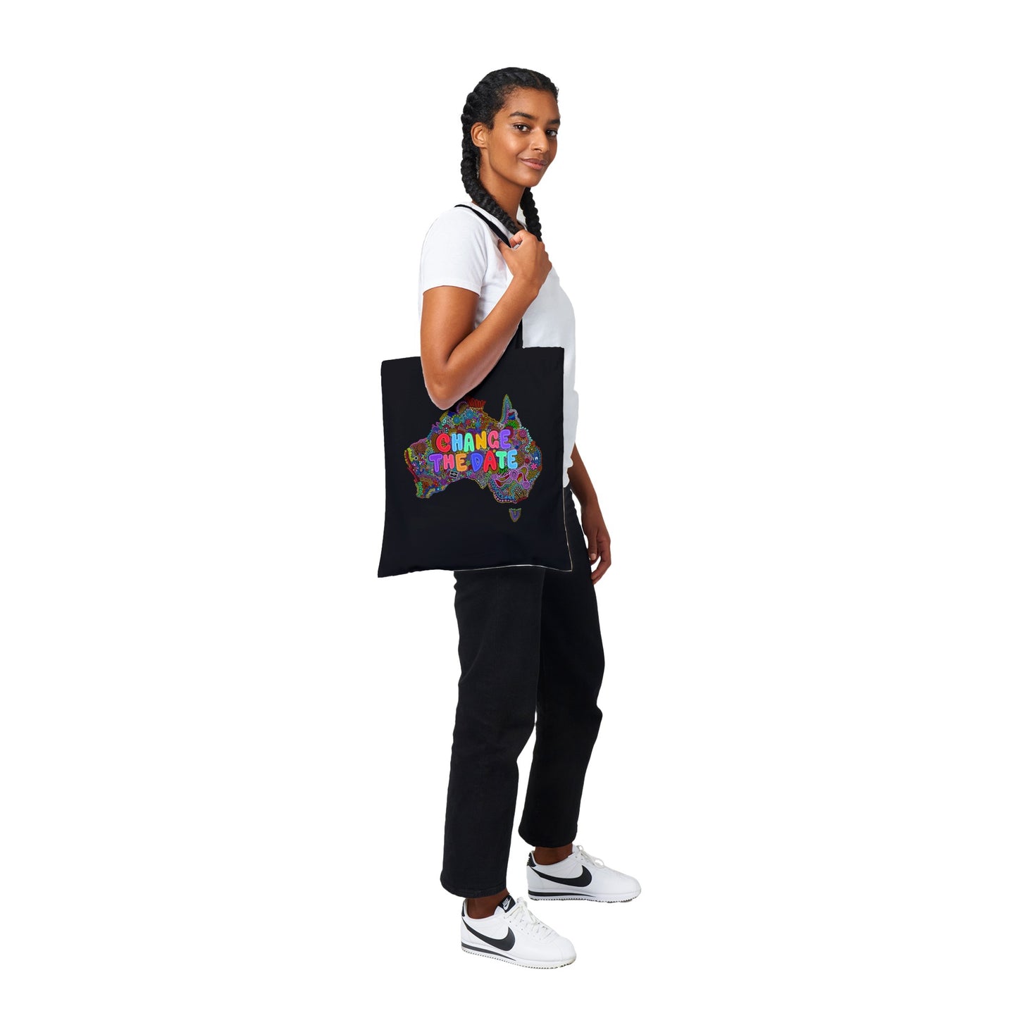 Aboriginal Art | Change the Date "Invasion Day" | Eco Classic Tote Bag