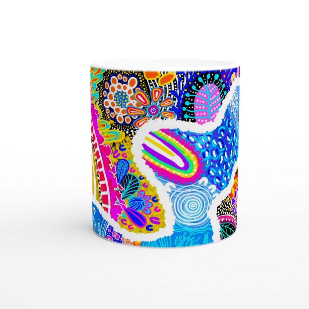 Aboriginal Art | The Great Barrier Reef | Ceramic 11oz Mug