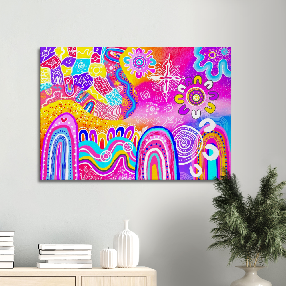 Aboriginal Art | Loud and Proud | Print to Canvas | Limited Release
