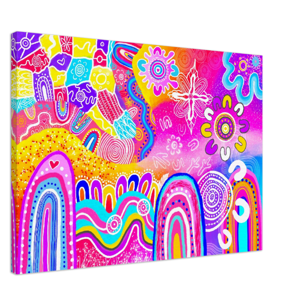 Aboriginal Art | Loud and Proud | Print to Canvas | Limited Release