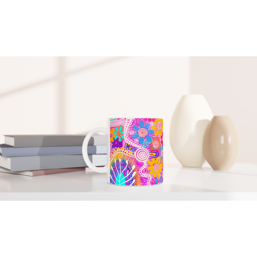 Aboriginal Art | Walking in Nature | Ceramic 11oz Mug