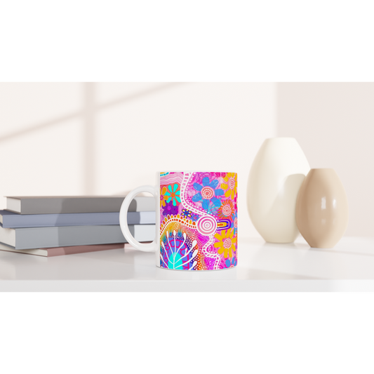 Aboriginal Art | Walking in Nature | Ceramic 11oz Mug