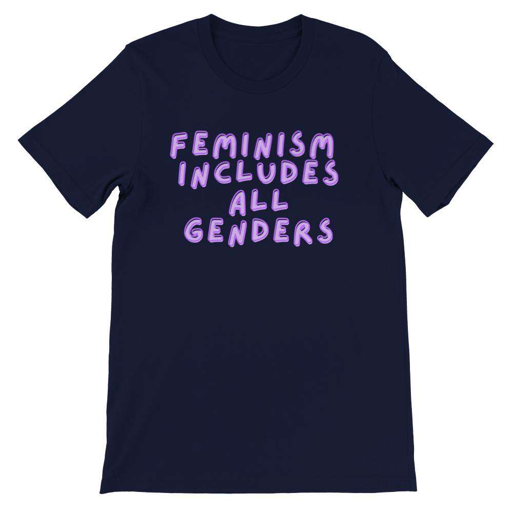 Inclusive | Feminism Includes All Genders | Premium Unisex Crewneck T-shirt
