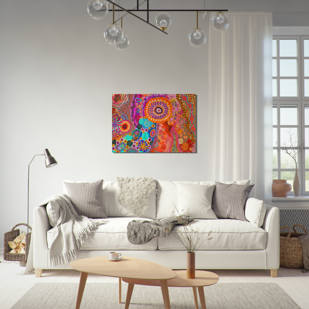 Aboriginal Art | Catching Sunshine | Print to Canvas | Limited Release