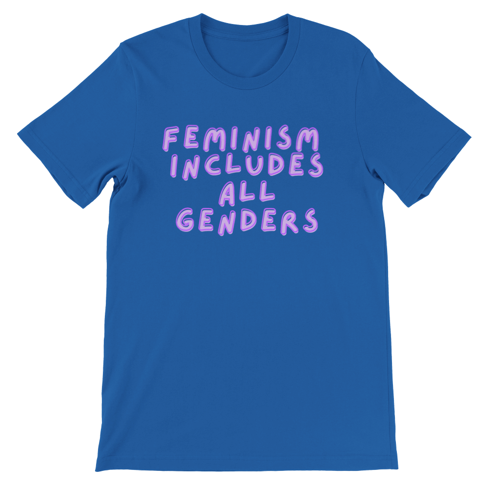 Inclusive | Feminism Includes All Genders | Premium Unisex Crewneck T-shirt