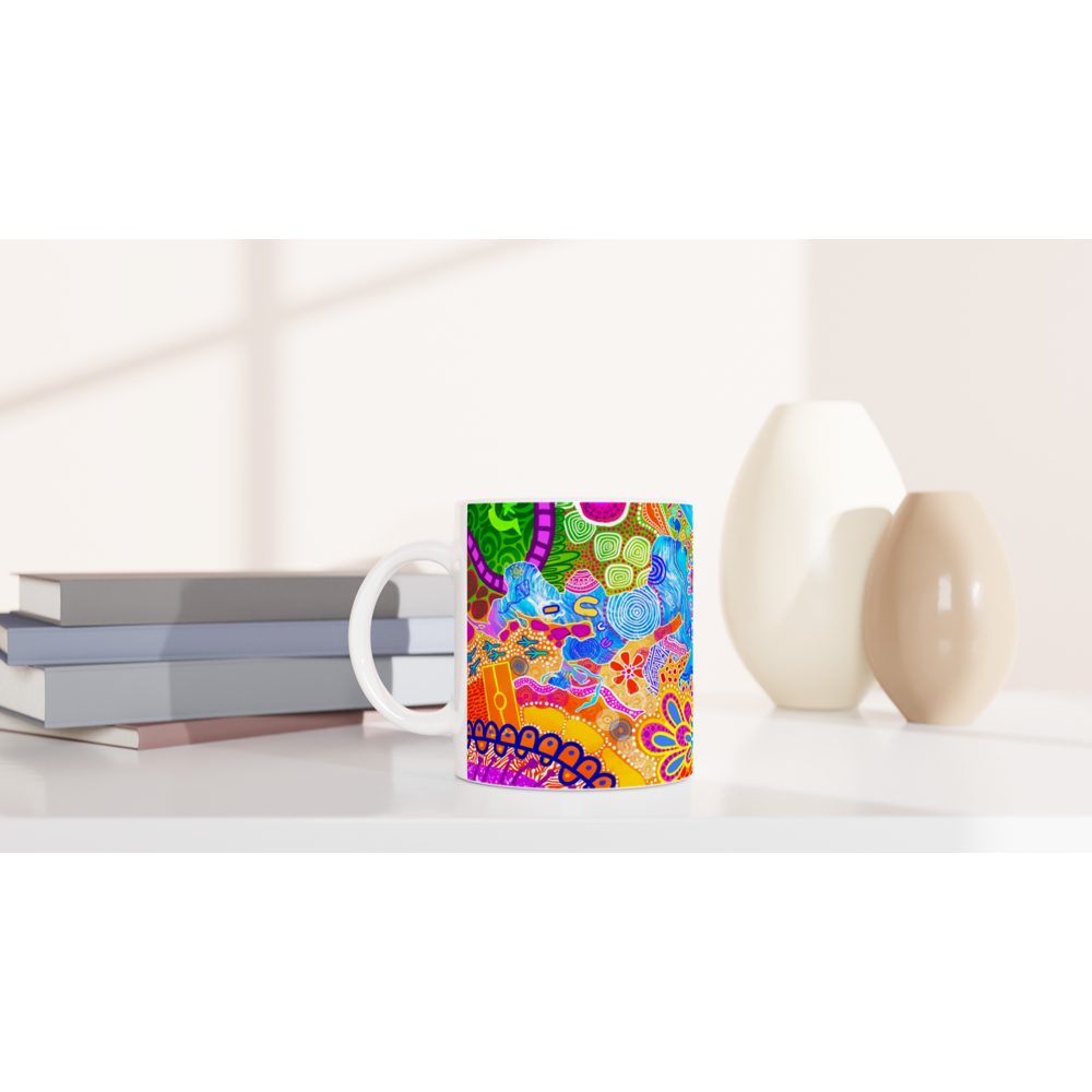 Aboriginal Art | Lake Macquarie | Ceramic 11oz Mug