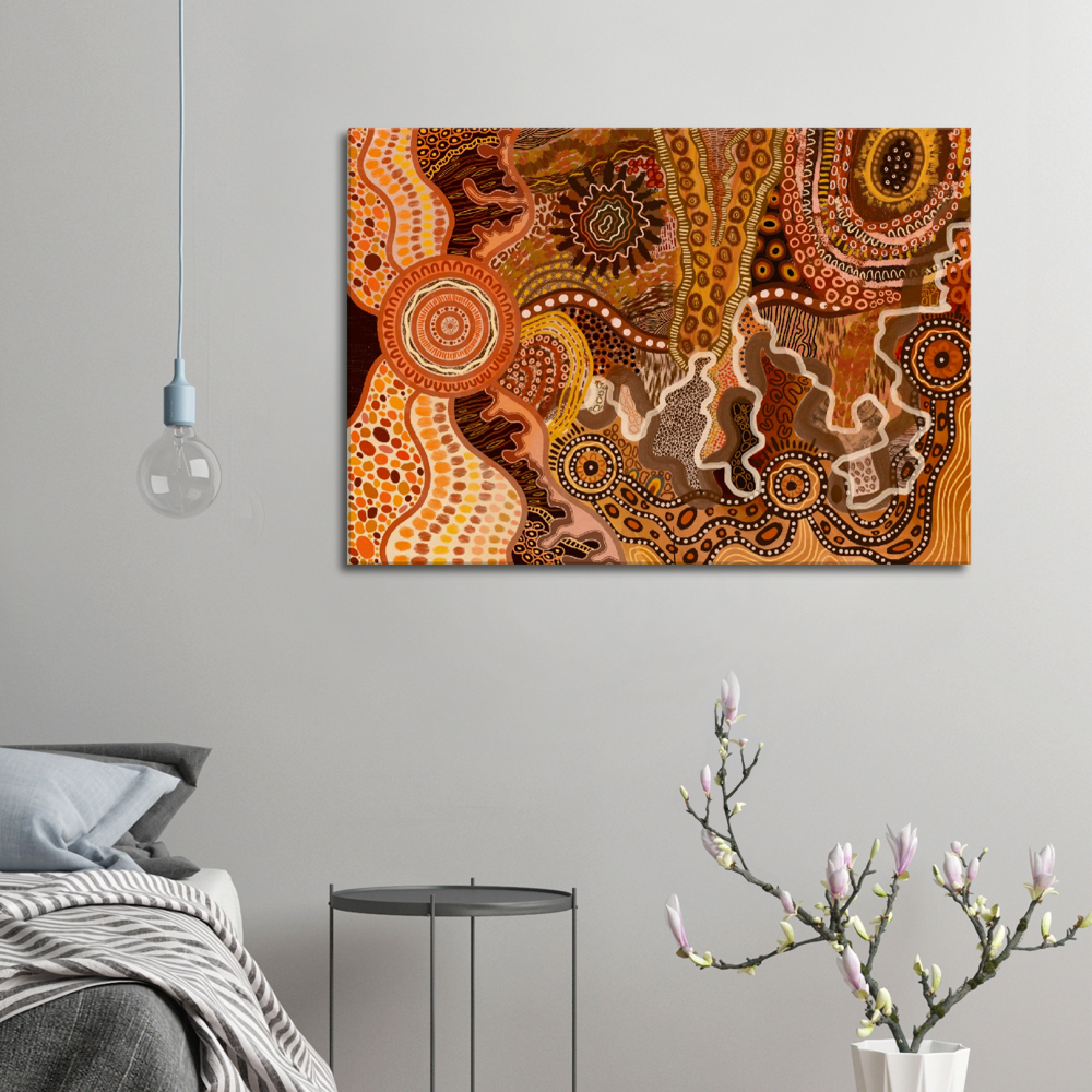 Aboriginal Art | The Climb | Print to Canvas | Limited Release