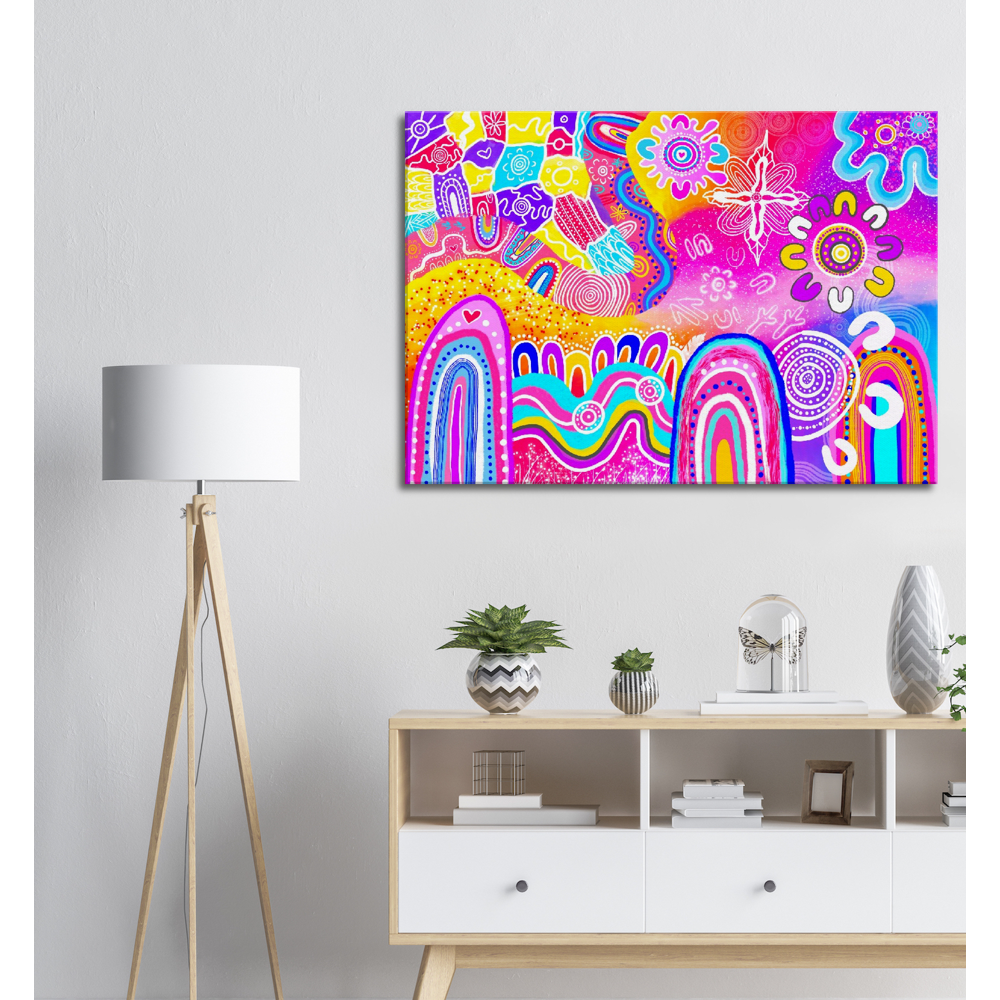 Aboriginal Art | Loud and Proud | Print to Canvas | Limited Release