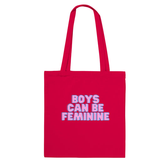 LGBTQIA+ Art | Boys Can Be Feminine | Eco Classic Tote Bag