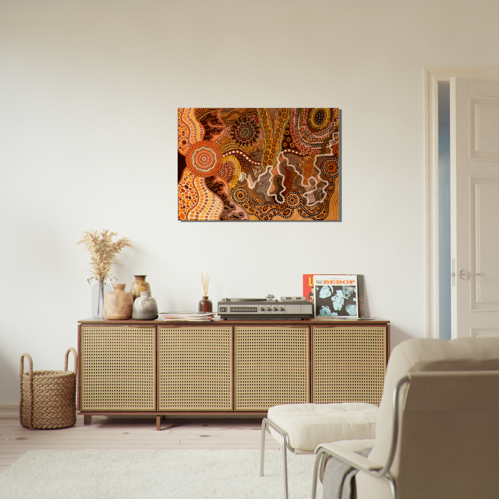 Aboriginal Art | The Climb | Print to Canvas | Limited Release