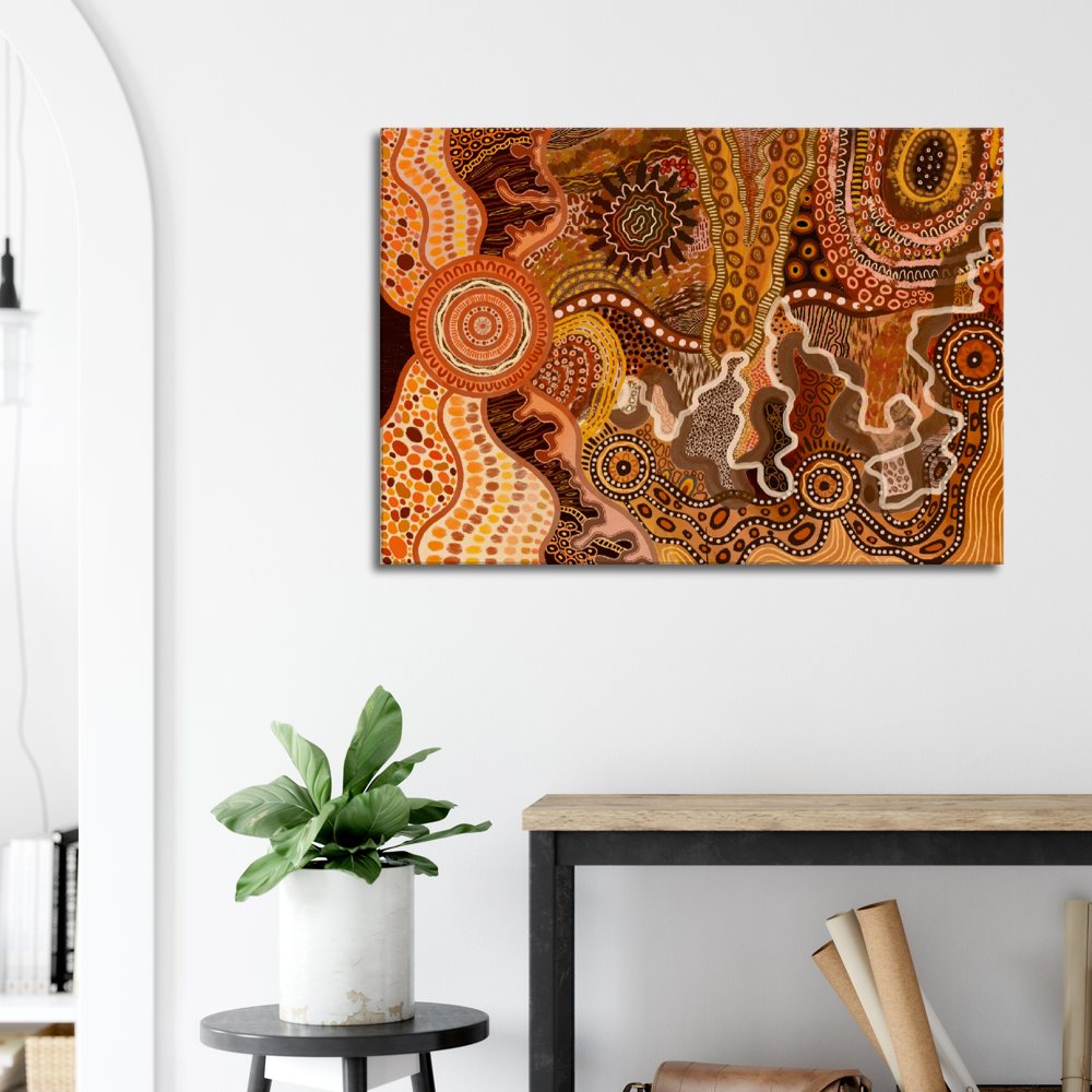 Aboriginal Art | The Climb | Print to Canvas | Limited Release