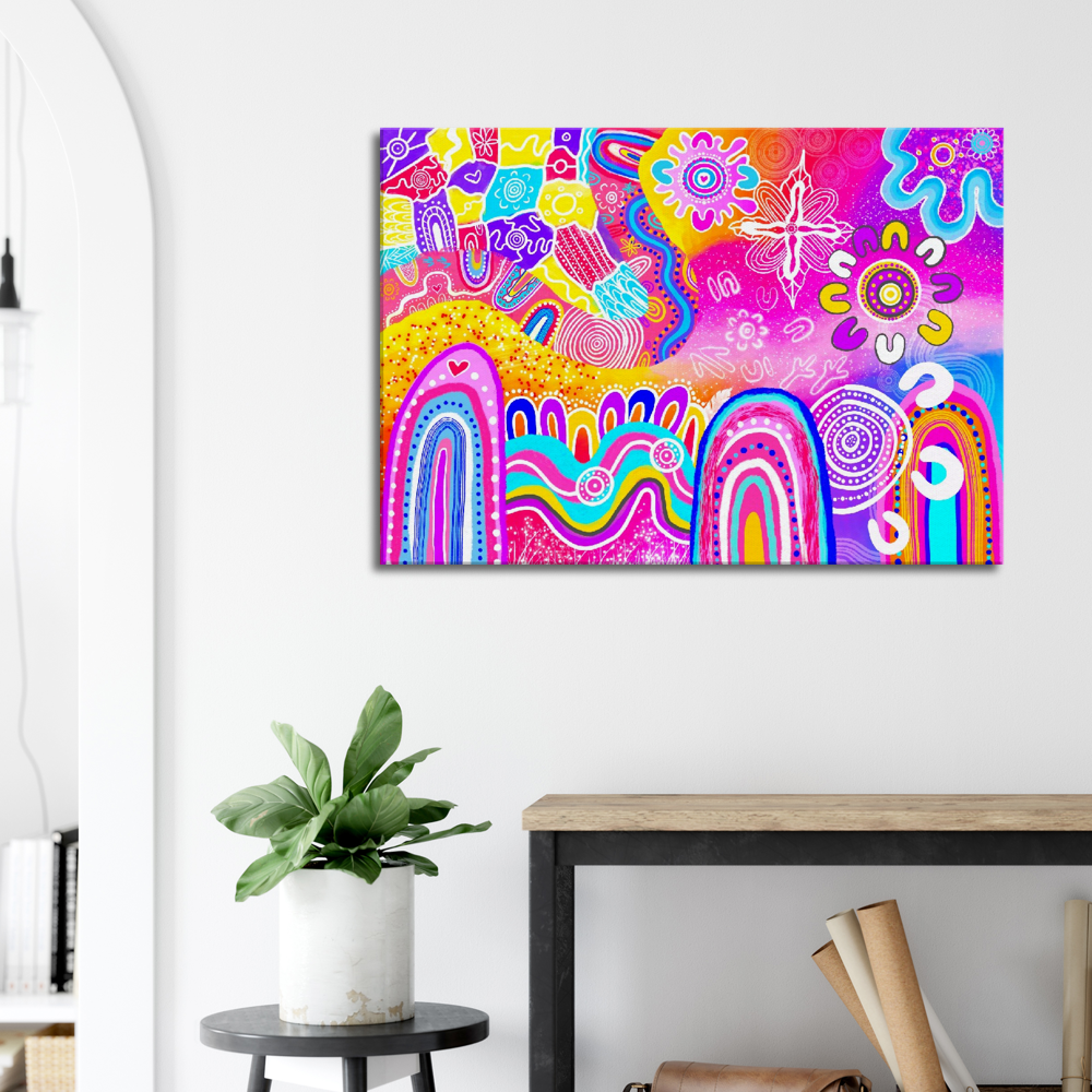 Aboriginal Art | Loud and Proud | Print to Canvas | Limited Release