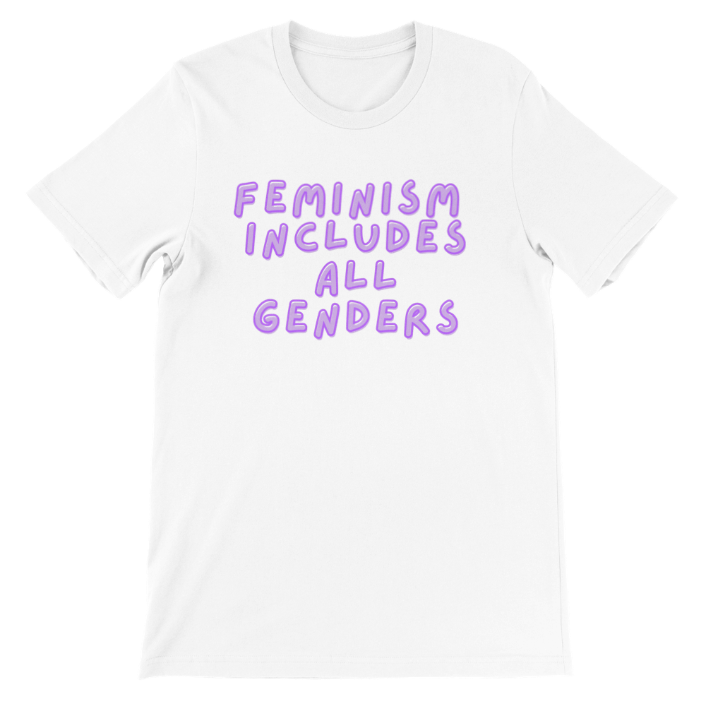 Inclusive | Feminism Includes All Genders | Premium Unisex Crewneck T-shirt