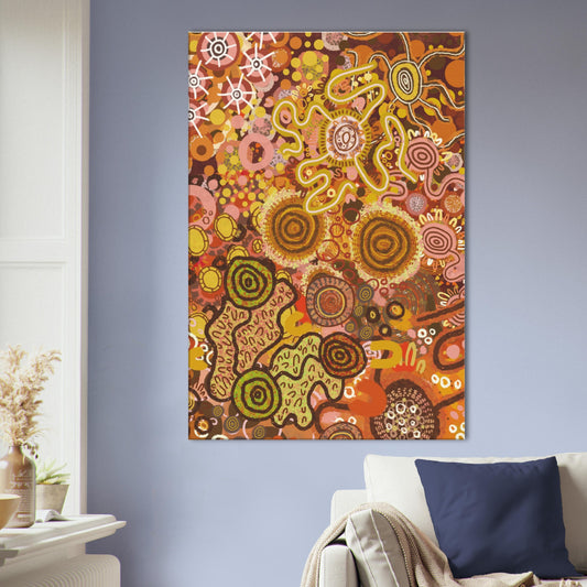 Aboriginal Art | Autumn | Print to Canvas | Limited Release