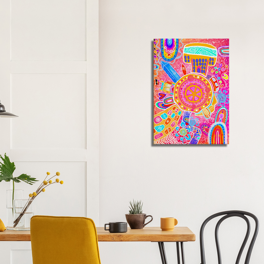 Aboriginal Art | Newcastle City | Print to Canvas | Limited Release