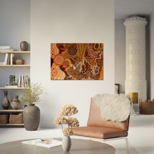 Aboriginal Art | The Climb | Print to Canvas | Limited Release