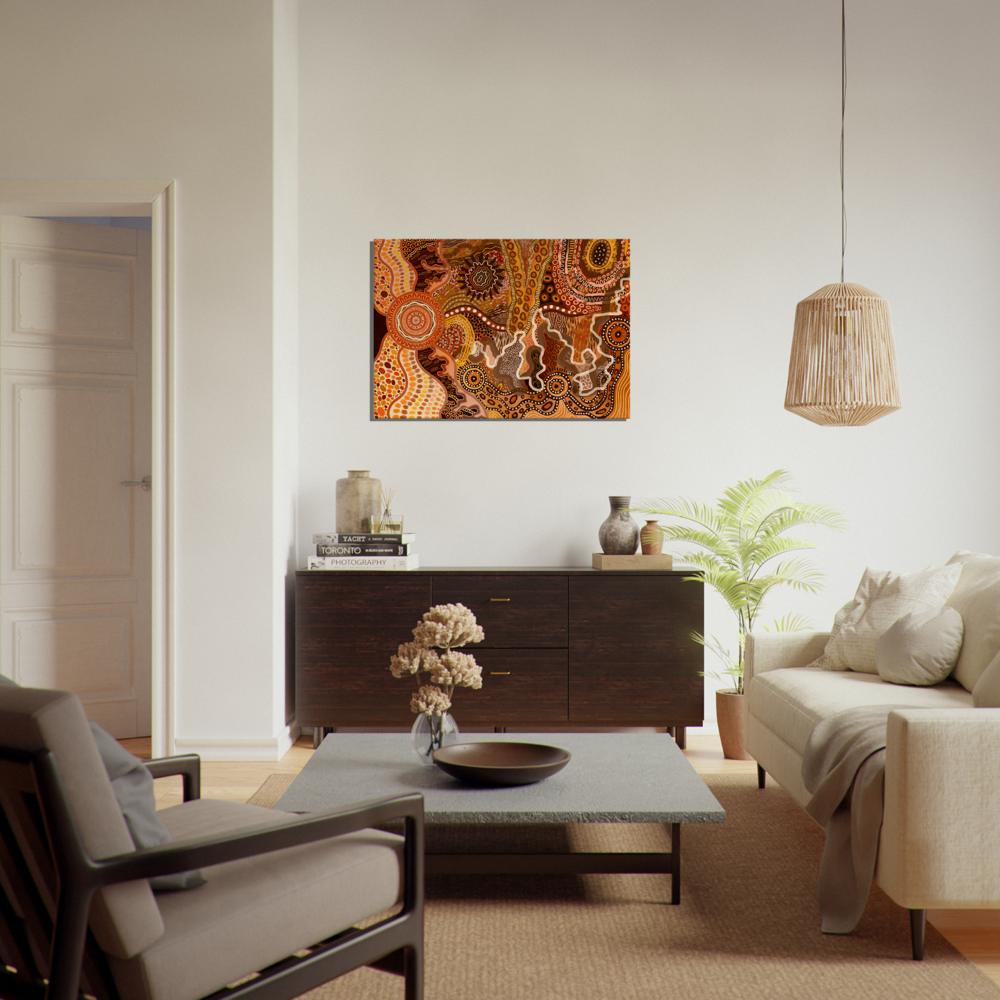 Aboriginal Art | The Climb | Print to Canvas | Limited Release