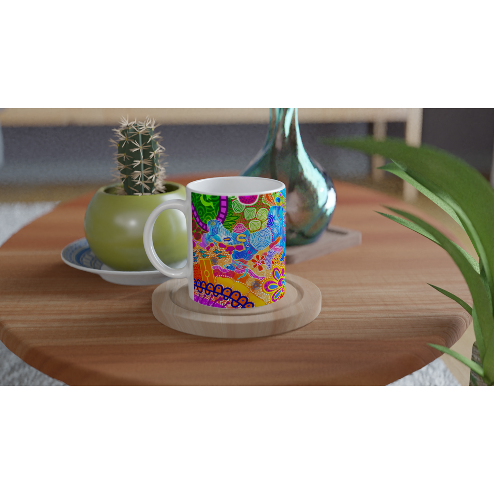Aboriginal Art | Lake Macquarie | Ceramic 11oz Mug