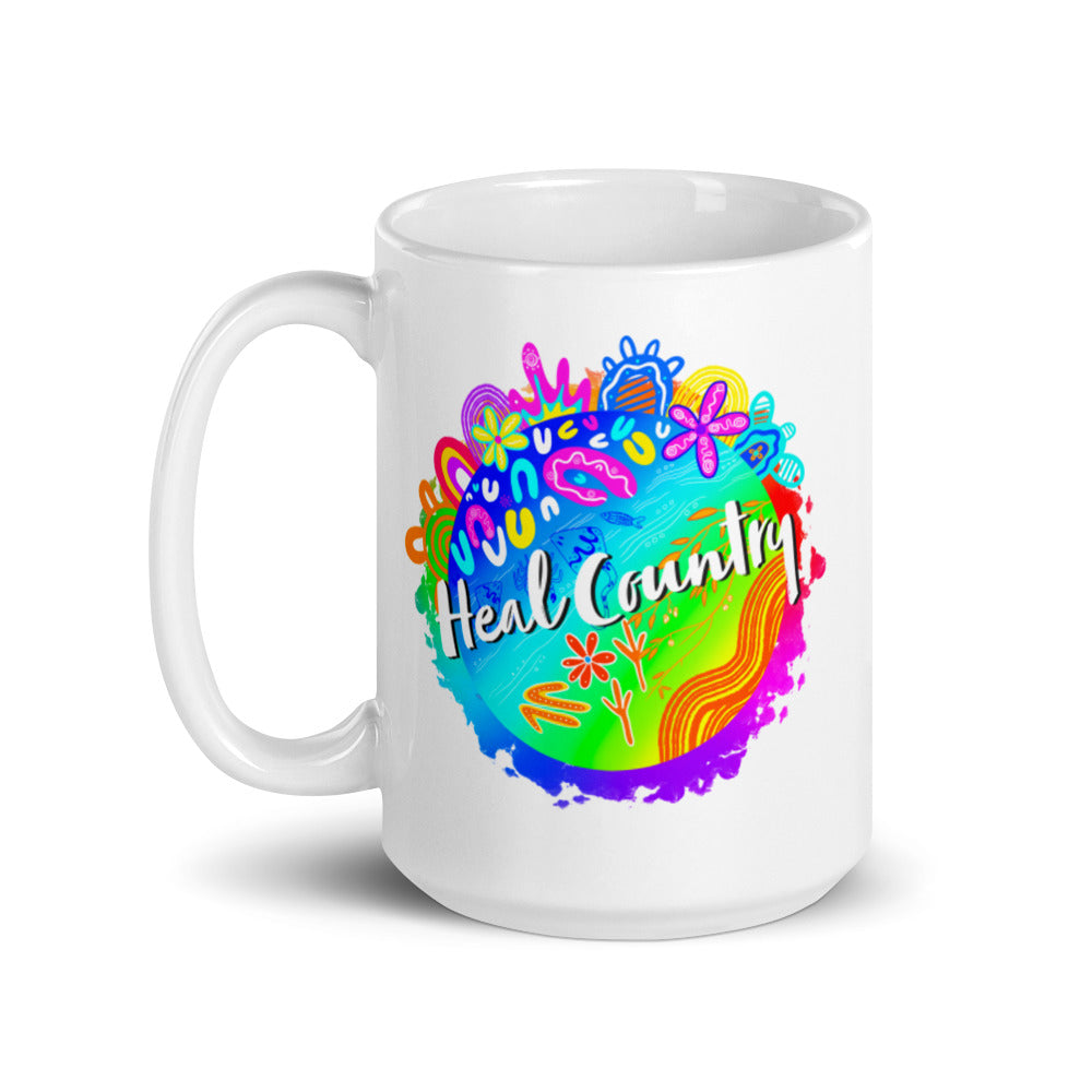 Aboriginal Art | Heal Country NAIDOC 2021 | Ceramic 11oz Mug