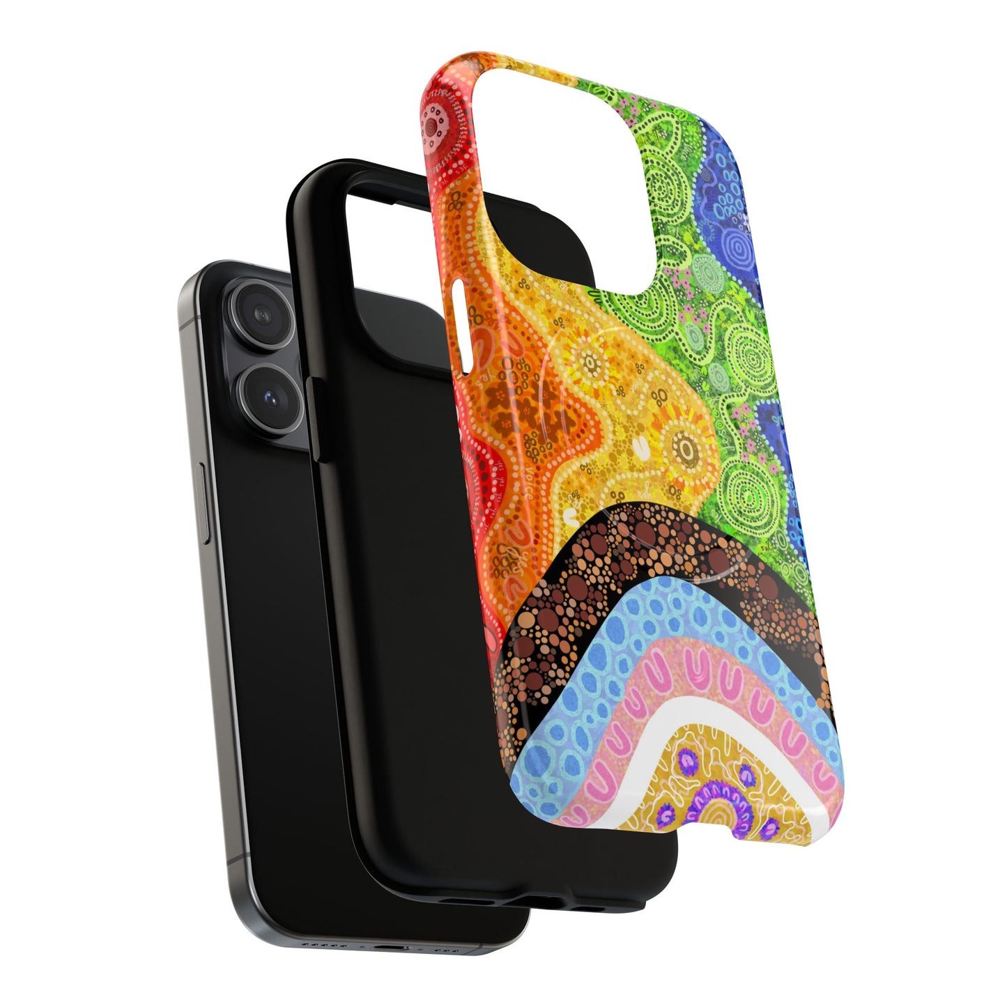 Aboriginal Art | Pride Flag | Tough Mag Safe Case