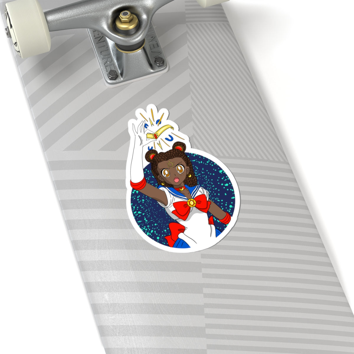 Sailor Girl Space Magic Kiss-Cut Sticker — Anime Magical Girl Decal