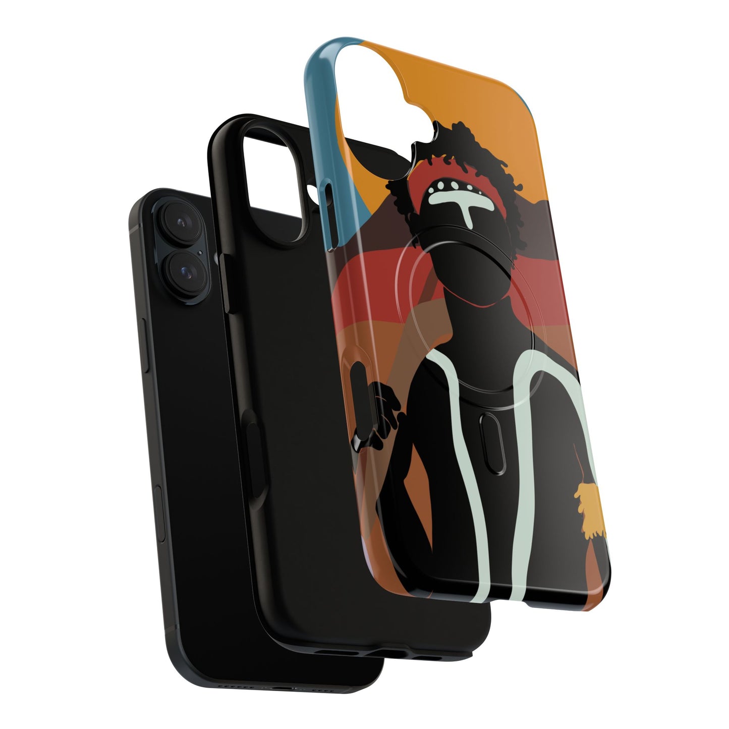 Aboriginal Art | Dreamtime Warrior | Tough Mag Safe Case