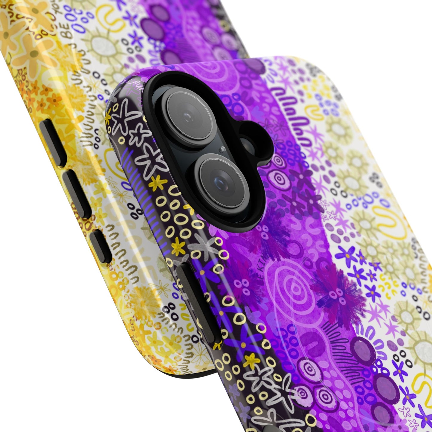 Aboriginal Art | Be yourself | Non-Binary Flag”Pride Flag | Tough Mag Safe Case