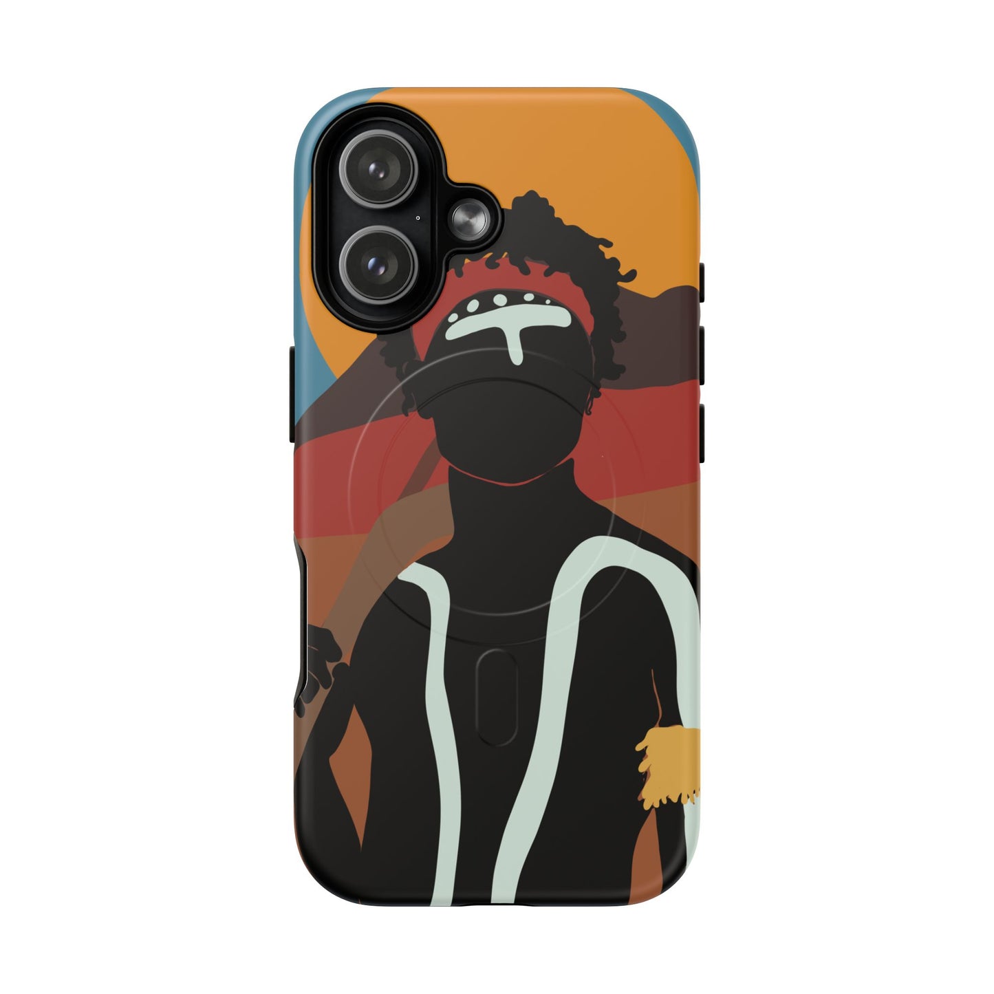 Aboriginal Art | Dreamtime Warrior | Tough Mag Safe Case
