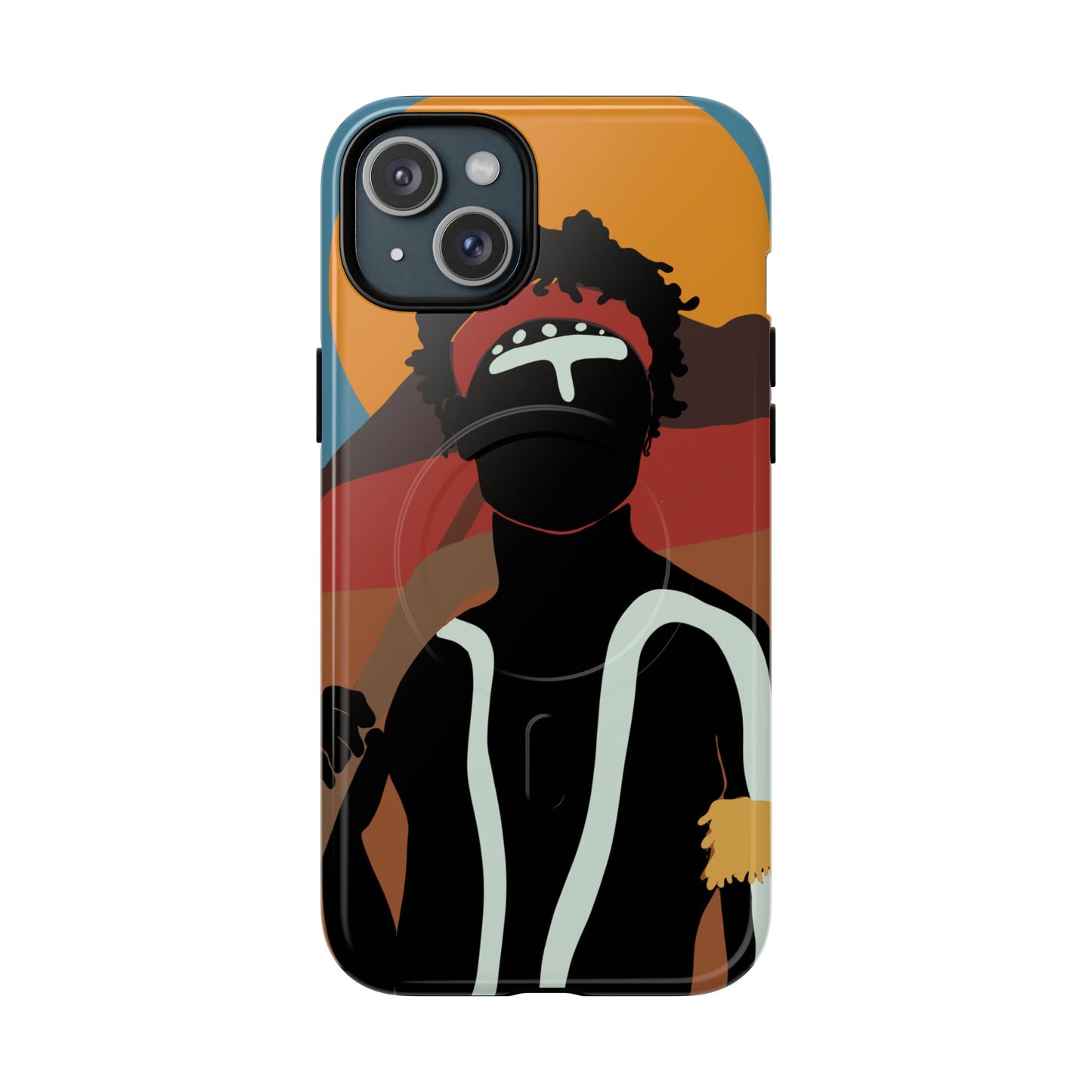 Aboriginal Art | Dreamtime Warrior | Tough Mag Safe Case
