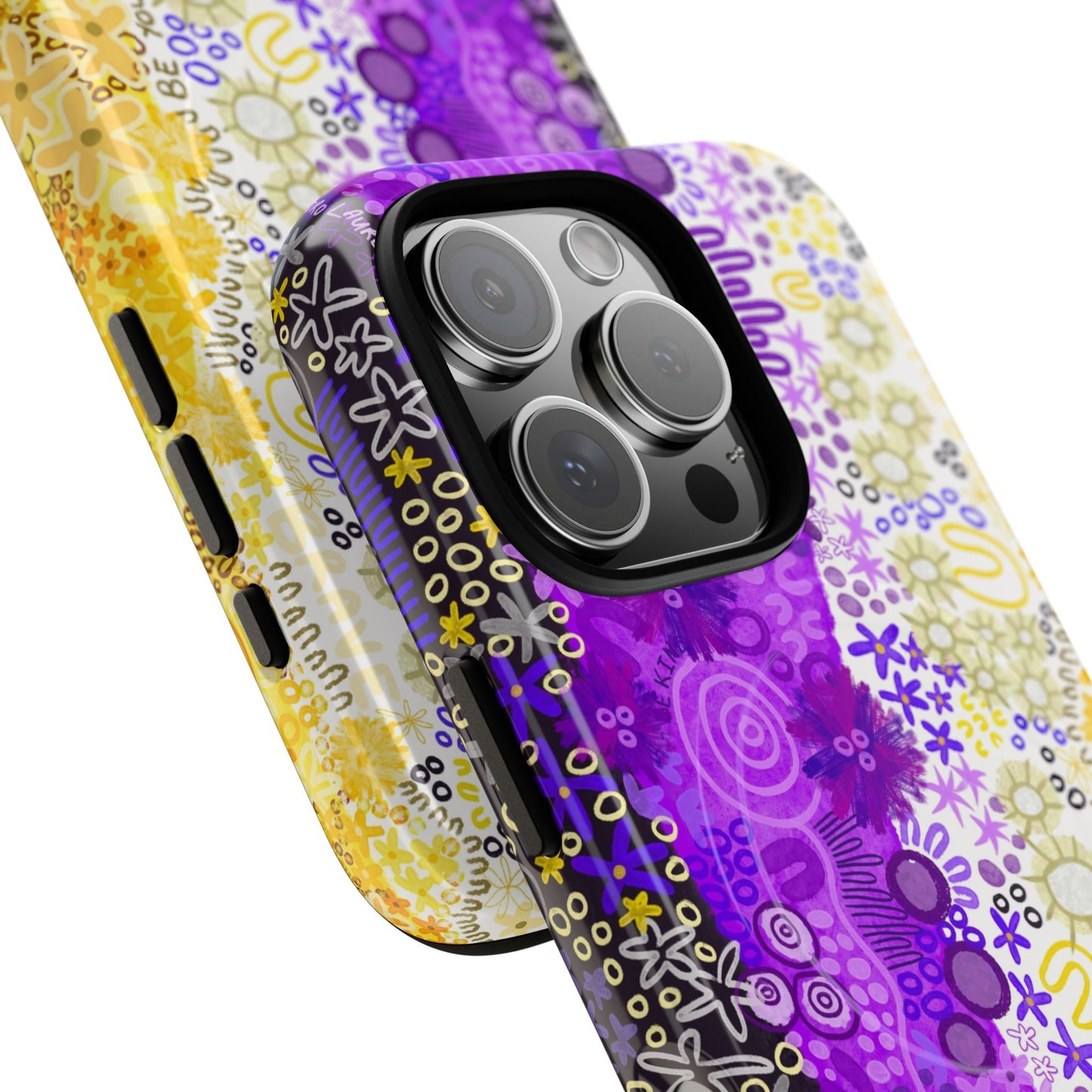 Aboriginal Art | Be yourself | Non-Binary Flag”Pride Flag | Tough Mag Safe Case