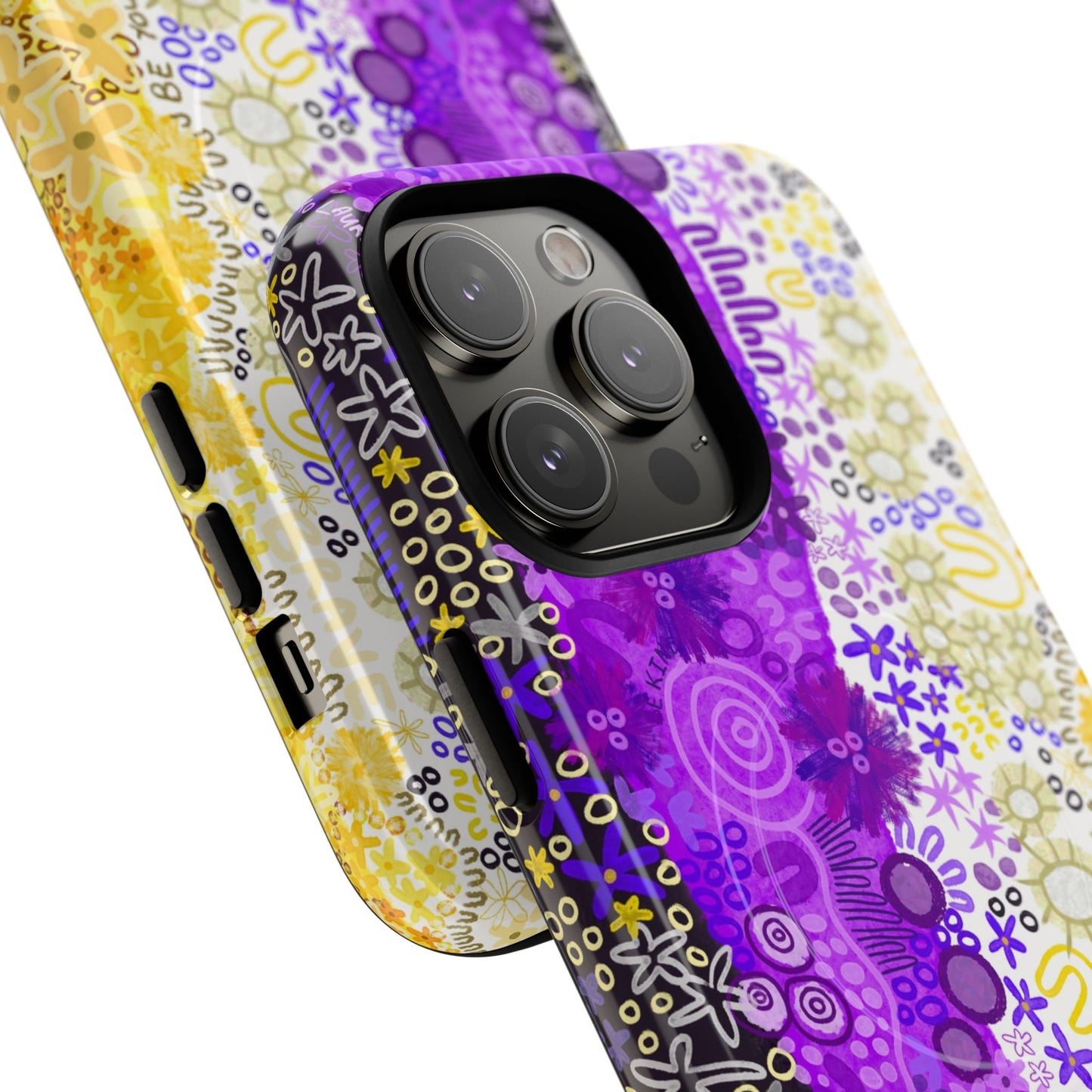 Aboriginal Art | Be yourself | Non-Binary Flag”Pride Flag | Tough Mag Safe Case