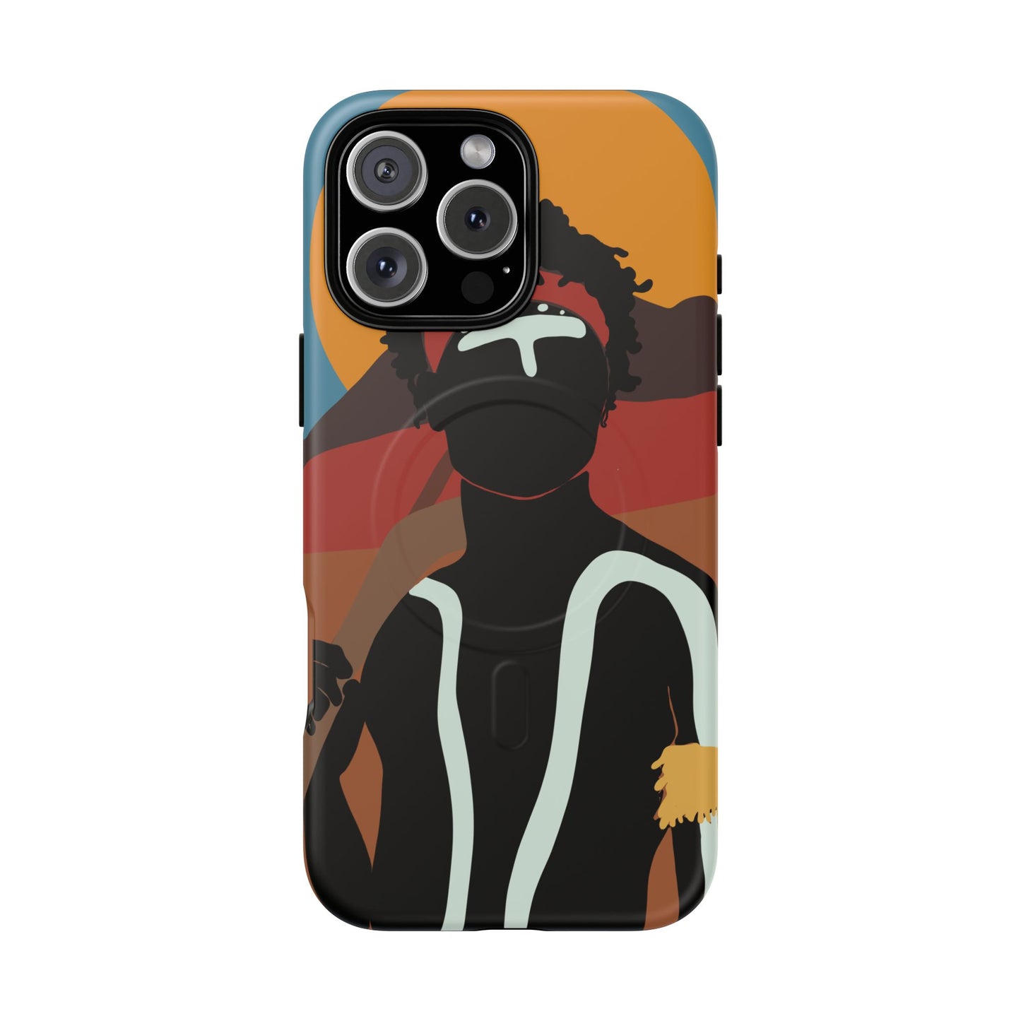 Aboriginal Art | Dreamtime Warrior | Tough Mag Safe Case
