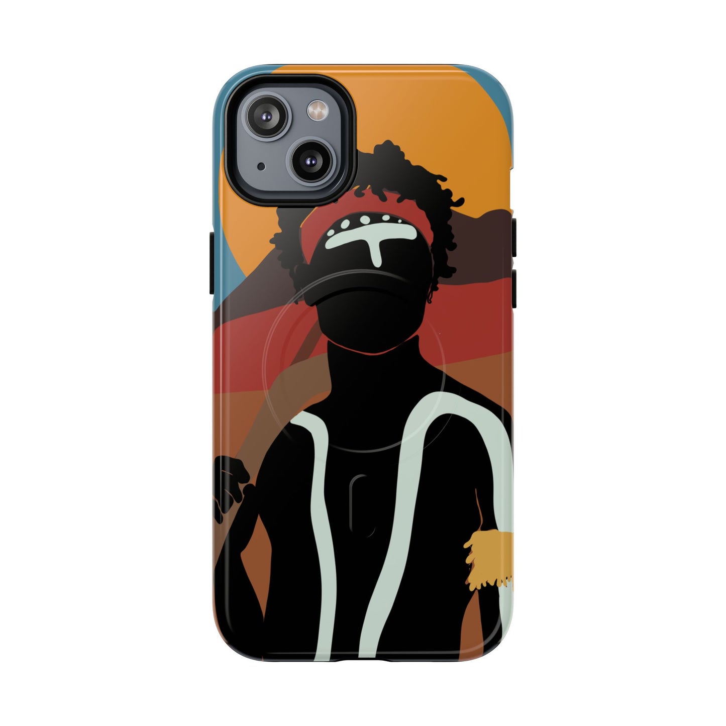 Aboriginal Art | Dreamtime Warrior | Tough Mag Safe Case