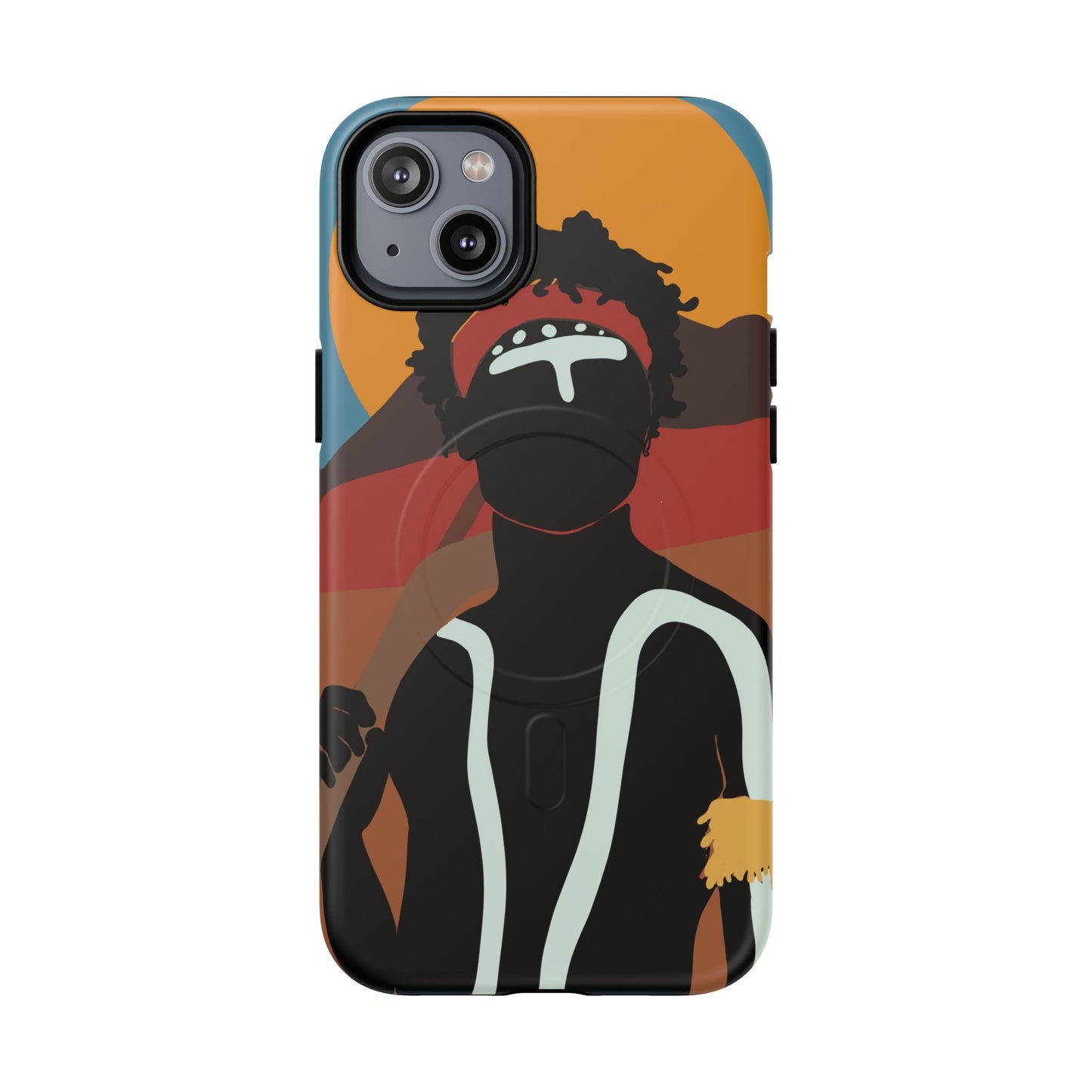 Aboriginal Art | Dreamtime Warrior | Tough Mag Safe Case