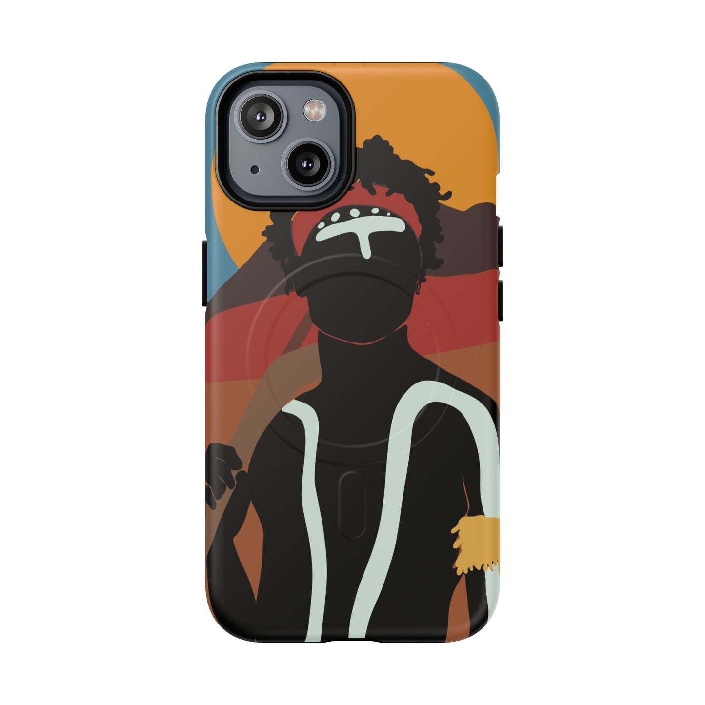 Aboriginal Art | Dreamtime Warrior | Tough Mag Safe Case