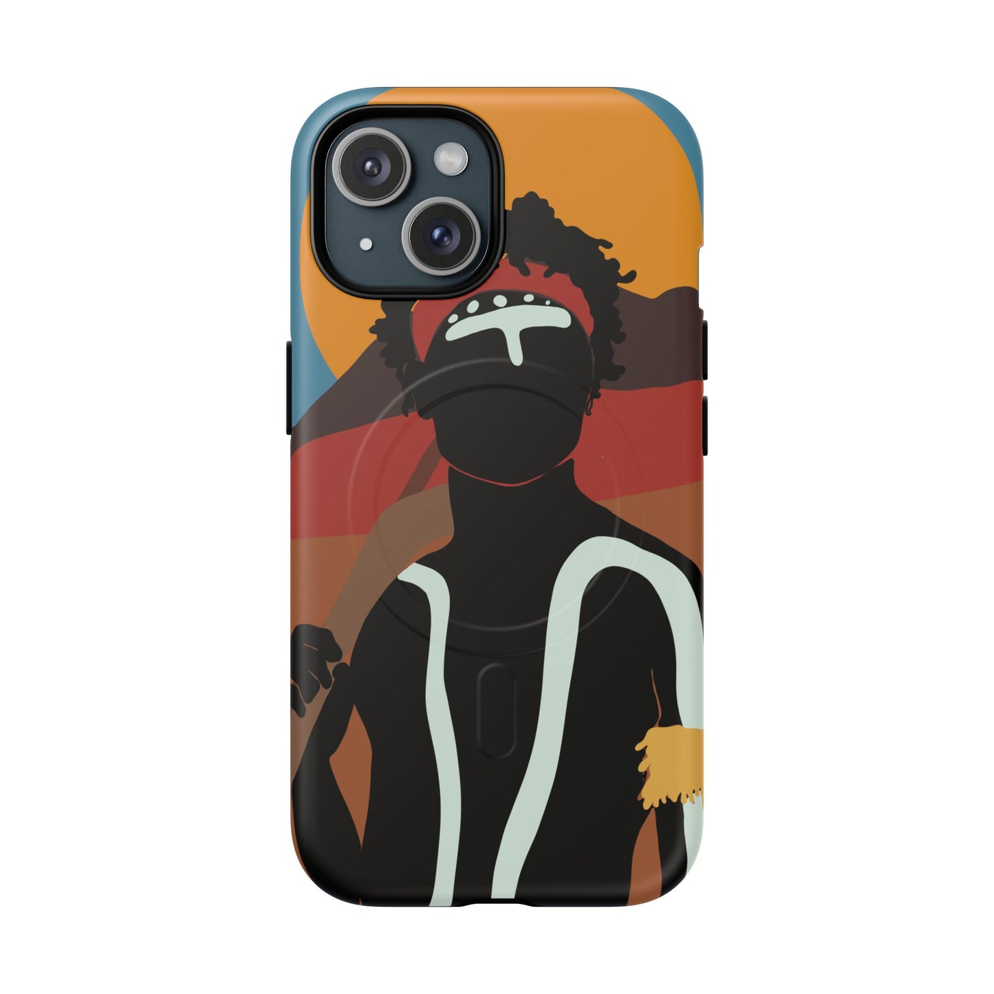 Aboriginal Art | Dreamtime Warrior | Tough Mag Safe Case