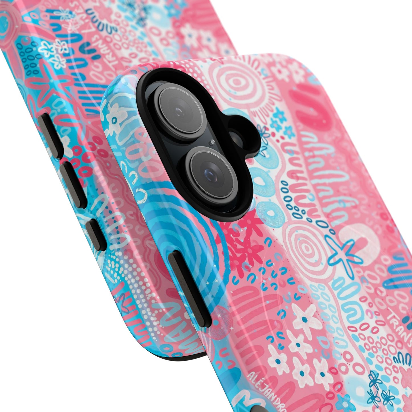 Aboriginal Art | Trans Flag | Tough Mag Safe Case