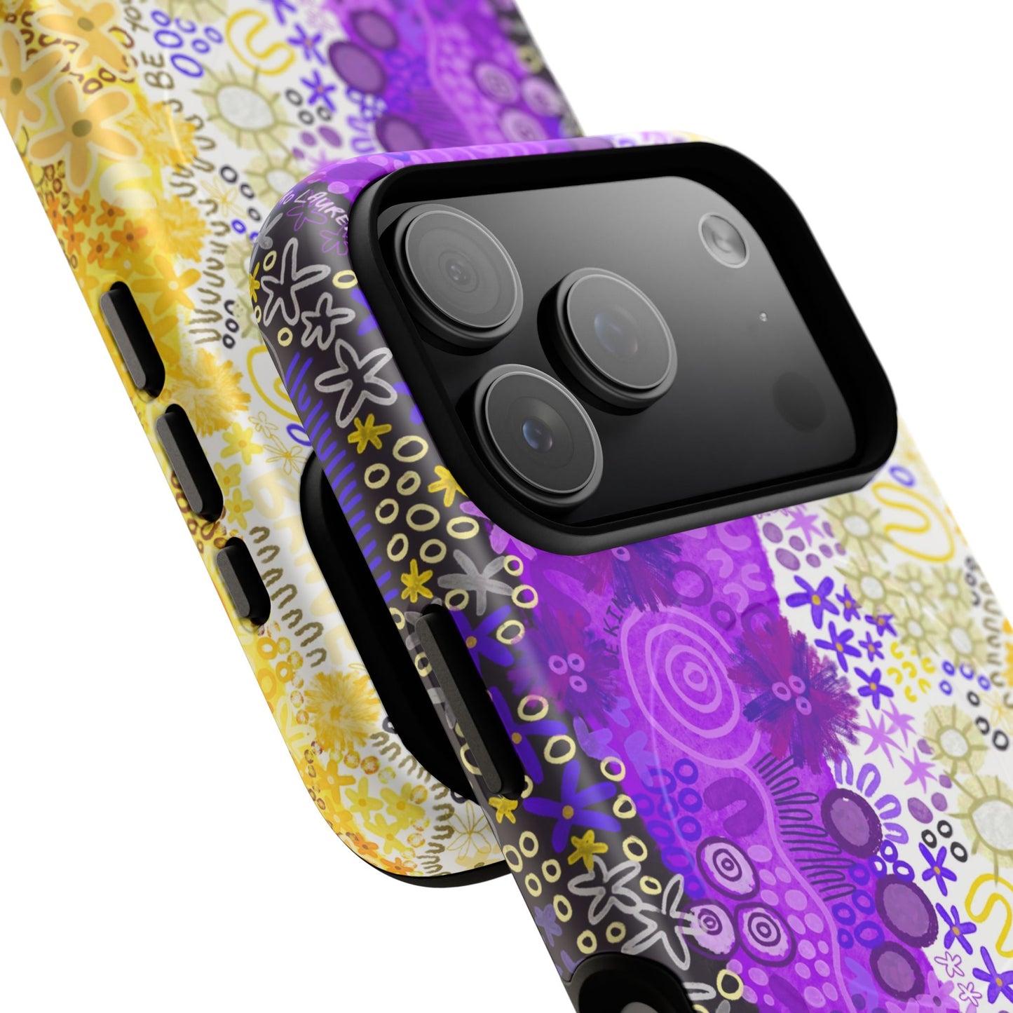 Aboriginal Art | Be yourself | Non-Binary Flag”Pride Flag | Tough Mag Safe Case