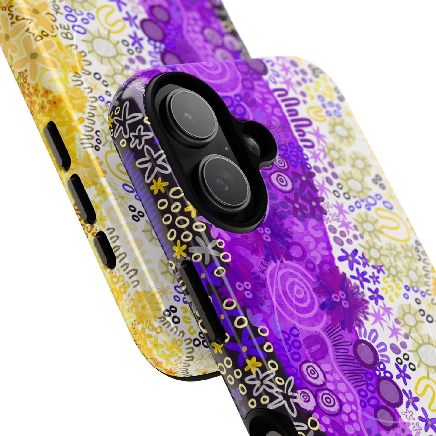 Aboriginal Art | Be yourself | Non-Binary Flag”Pride Flag | Tough Mag Safe Case