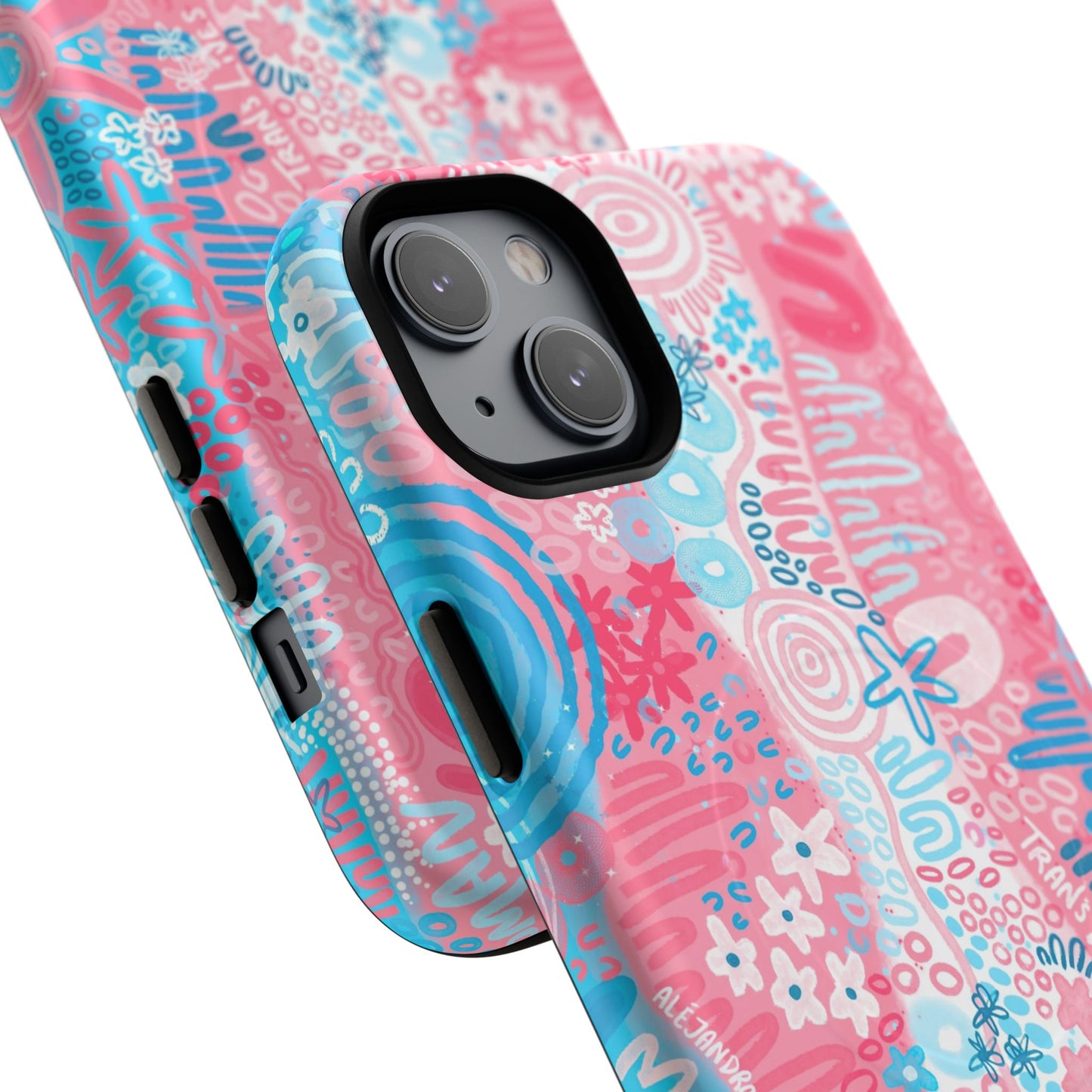 Aboriginal Art | Trans Flag | Tough Mag Safe Case