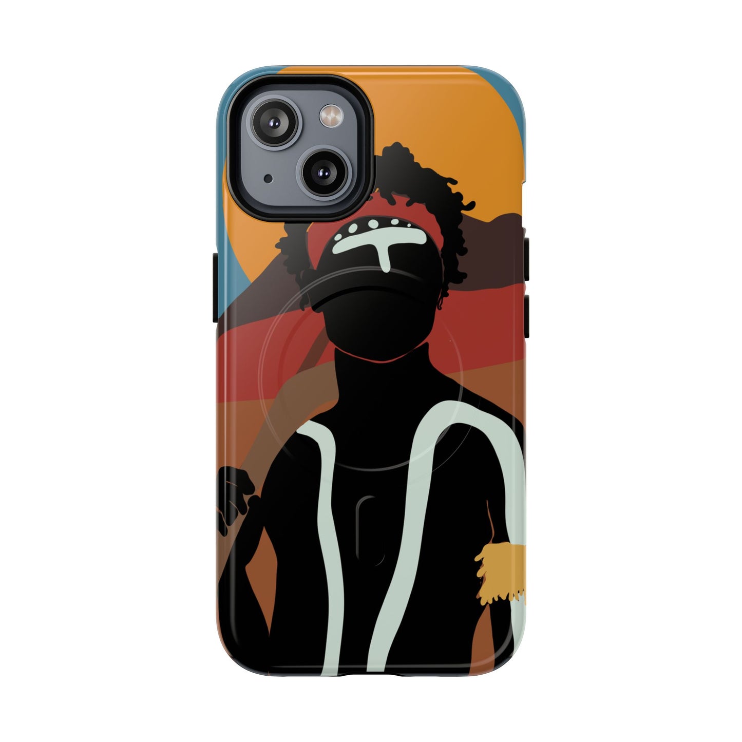 Aboriginal Art | Dreamtime Warrior | Tough Mag Safe Case