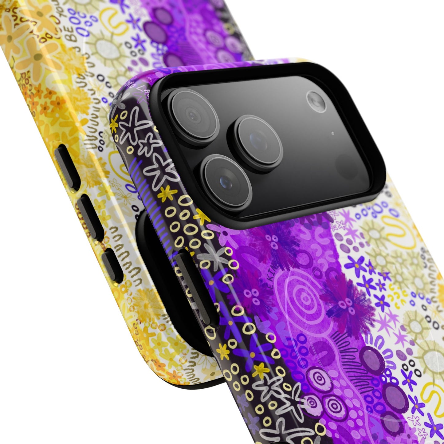 Aboriginal Art | Be yourself | Non-Binary Flag”Pride Flag | Tough Mag Safe Case