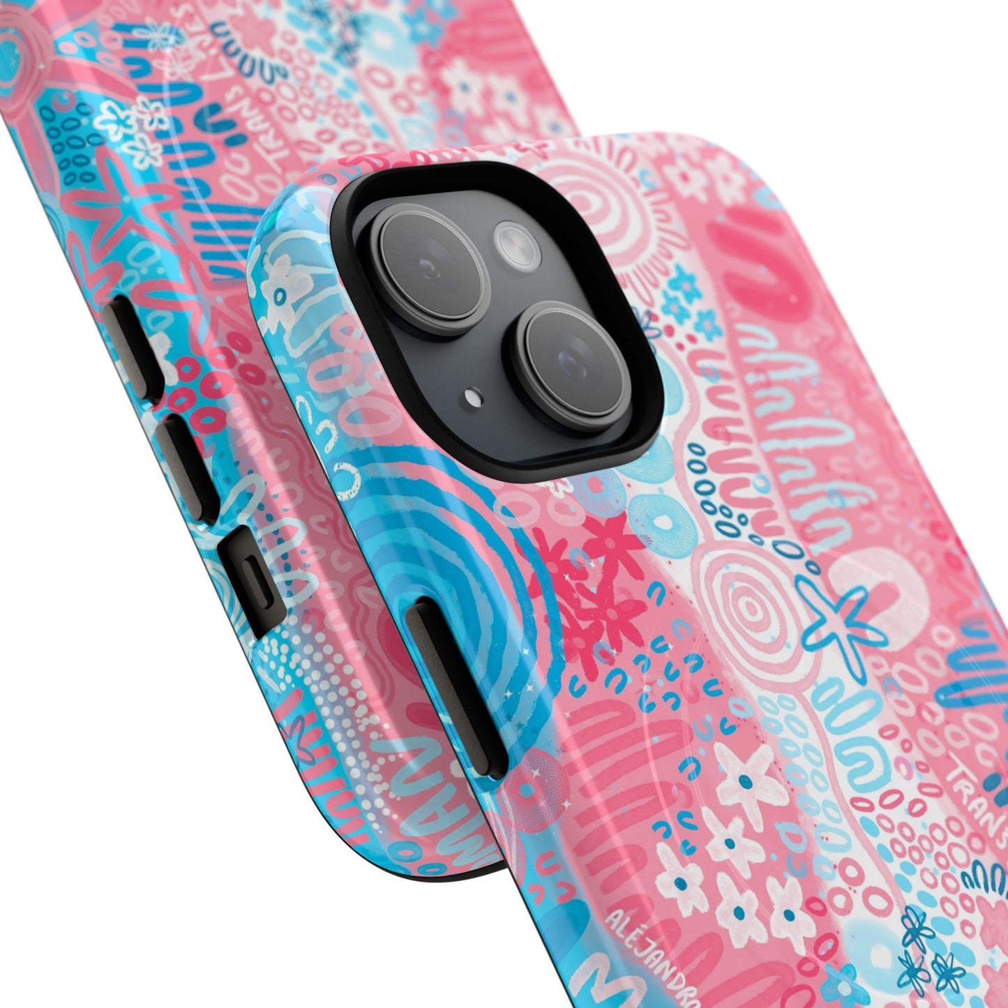 Aboriginal Art | Trans Flag | Tough Mag Safe Case